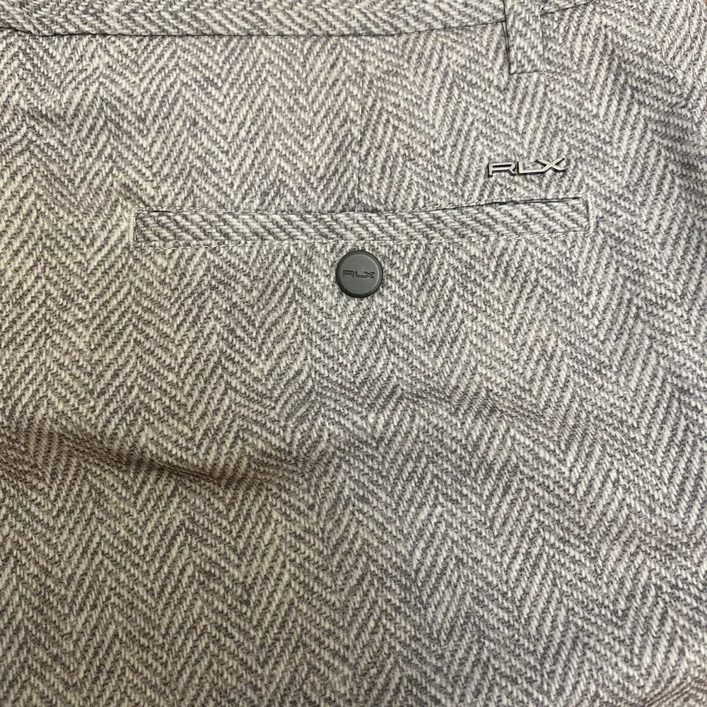RLX Polo Ralph Lauren Shorts Men 36 Gray Khaki Stretch Classic Fit Chino Golf